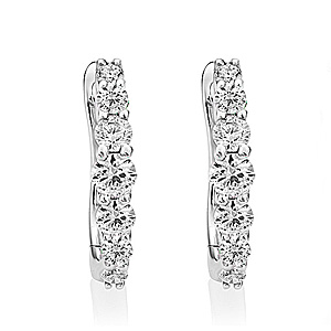 18ct White Gold 0.49ct Diamond Earrings