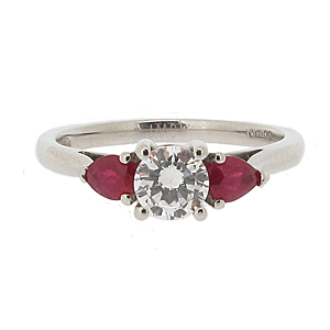 Diamond and Ruby ring