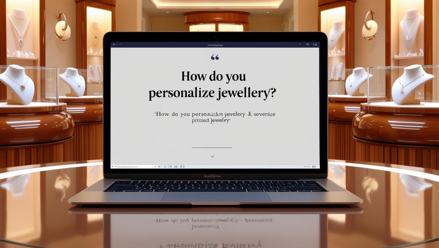 Personalised Jewellery - What AI thinks and what Jacobs, an independent ...